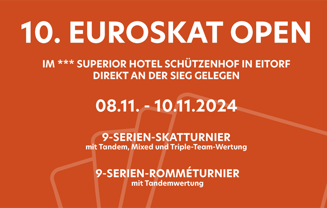 Euroskat Open 2024 in Eitorf, 08.-10.11.2024